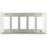 Leviton 84423 5 Gang Decora/GFCI Wallplate